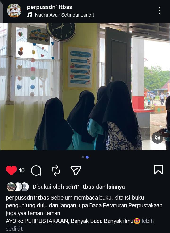 Membaca Peraturan Perpustakaan
